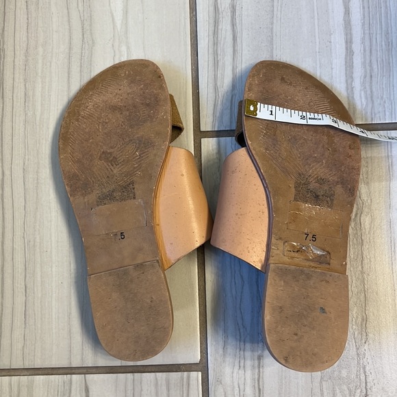 Naughty Monkey Cognac and Tan Real Leather 7.5 Sandals - Picture 4 of 4